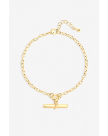 Inicio Gold T-Bar Bracelet - Gift Pouch