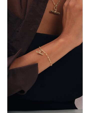 Inicio Gold T-Bar Bracelet - Gift Pouch