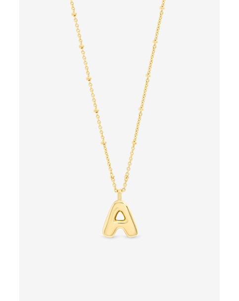 New In - Gold Bubble Initial - A