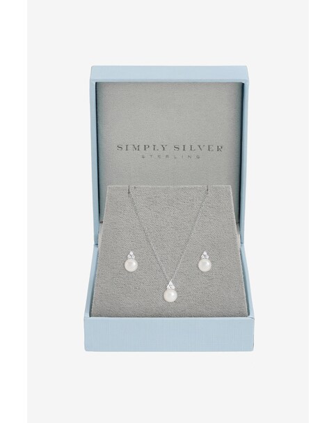 New In - Silver Freshwater Pearl Set