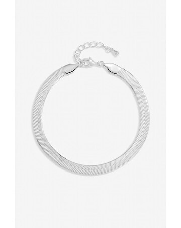 Inicio Sterling Silver Plated Snake Chain Bracelet - Gift Pouch