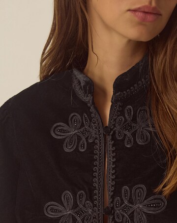 Monsoon Viola Beaded Velvet Jacket