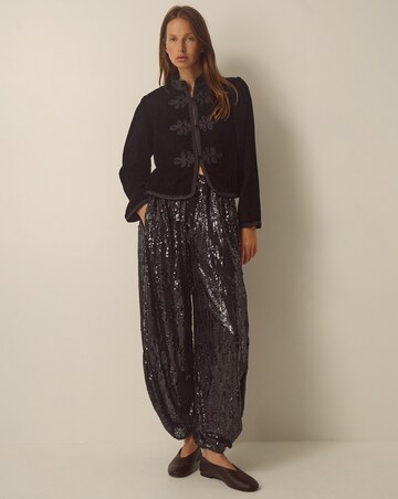 Monsoon Viola Beaded Velvet Jacket