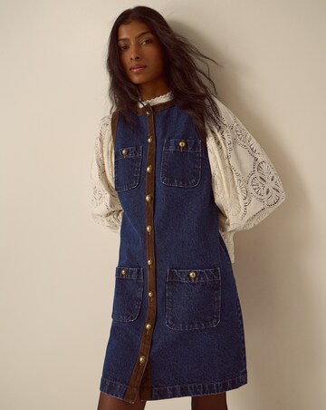 Monsoon Hanna Denim Mini Shift Dress