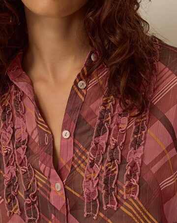 Monsoon Melinda Ruffle Check Shirt