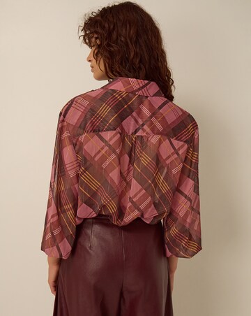 Monsoon Melinda Ruffle Check Shirt