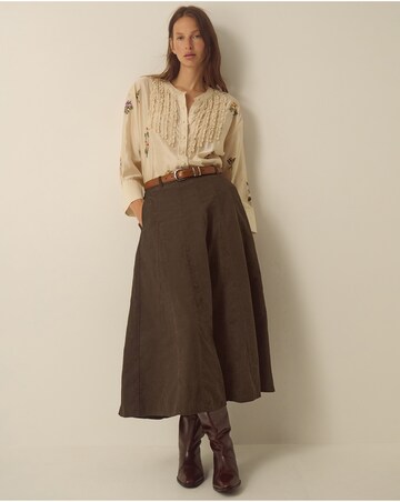 Monsoon Nora Corduroy Midi Skirt