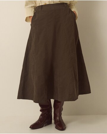 Monsoon Nora Corduroy Midi Skirt