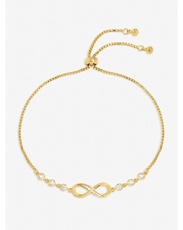 Jon Richard 18K Gold Plated Infinity Toggle Bracelet