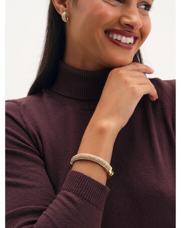 Jon Richard Gold Plated Pave Bangle