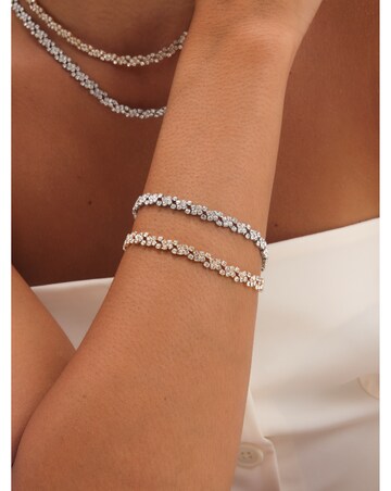 Jon Richard Gold Plated Crystal Fine Multi Stone Bracelet