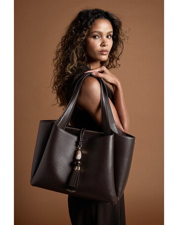 Luella Grey Stella Chocolate Laptop Tote