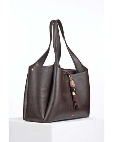Luella Grey Stella Chocolate Laptop Tote
