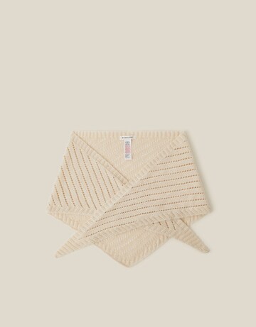 Monsoon Perl Pointelle Triangle Scarf