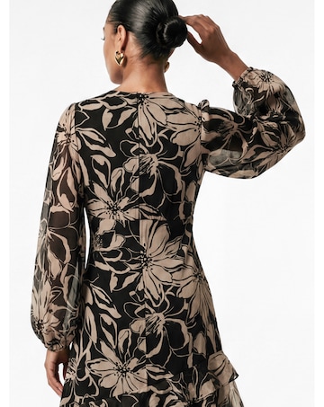 Anaya Floral Print Tiered Maxi Dress