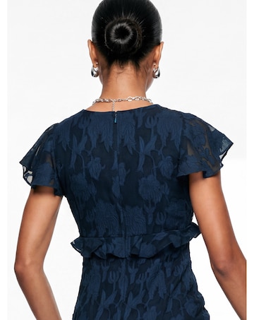 Anaya Floral Burnout Midi Dress