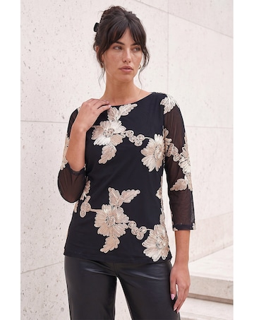 Roman Cornelli Texture Mesh Top