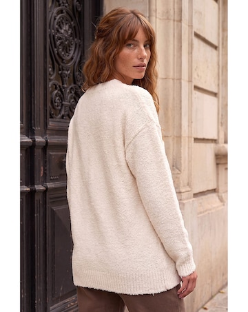 Roman Fleece V-Neck Knit Jumper