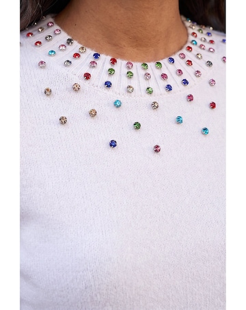 Roman Embellished Knitted Top
