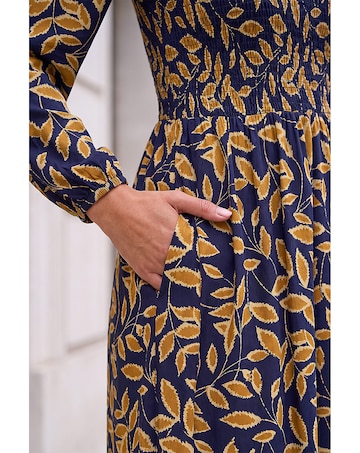 Roman Petite Shirred Bodice Dress