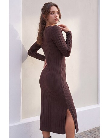 Roman Petite Tie Waist Stretch Dress