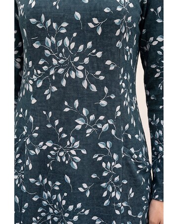 Roman Floral Puff Print Longline Top