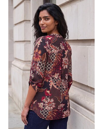 Roman Floral Puff Print Shirt
