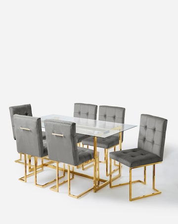 Joanna Hope Fallon 6 Seater Table with 6 Chairs