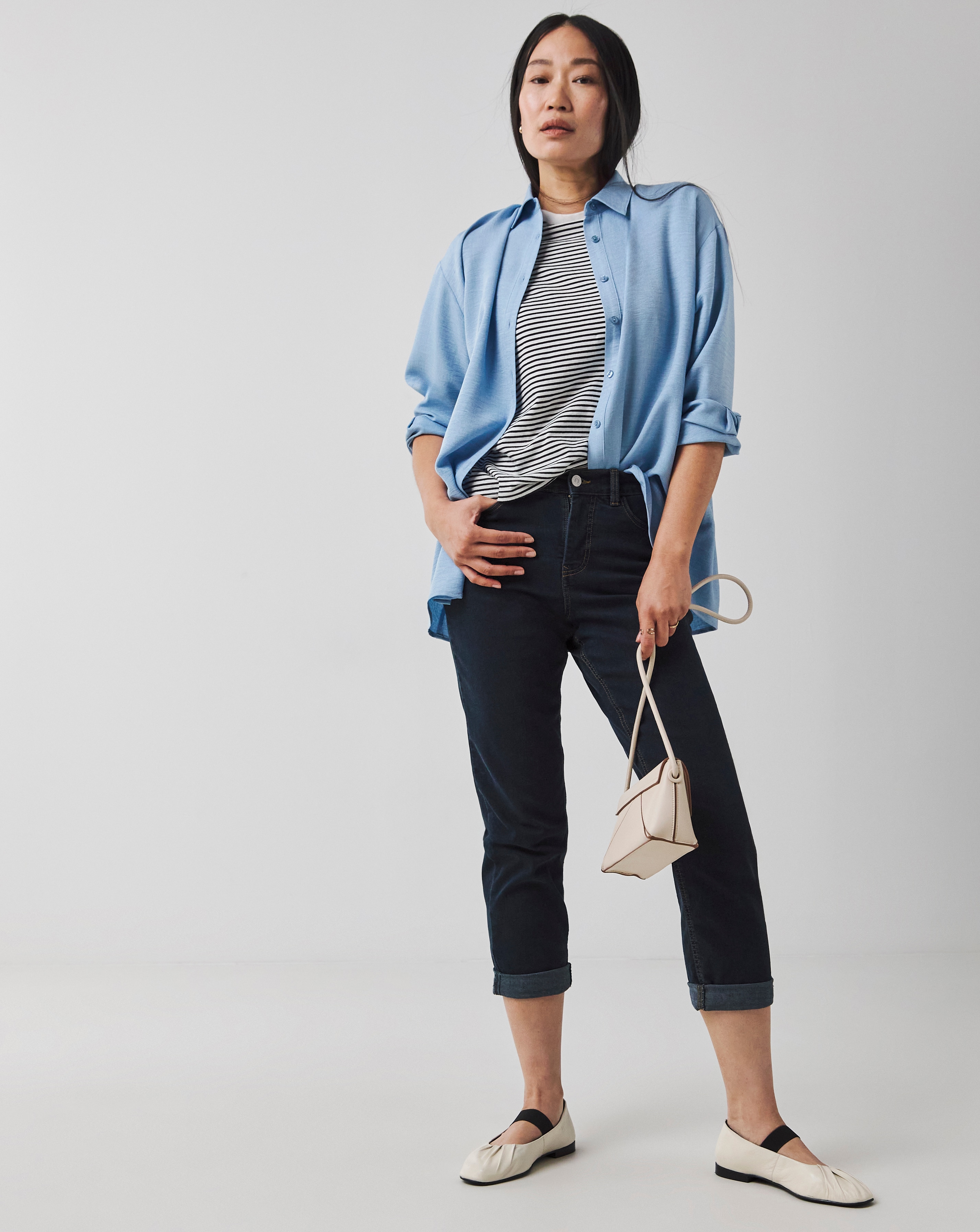 Simply Be 24/7 Indigo Boyfriend Jeans