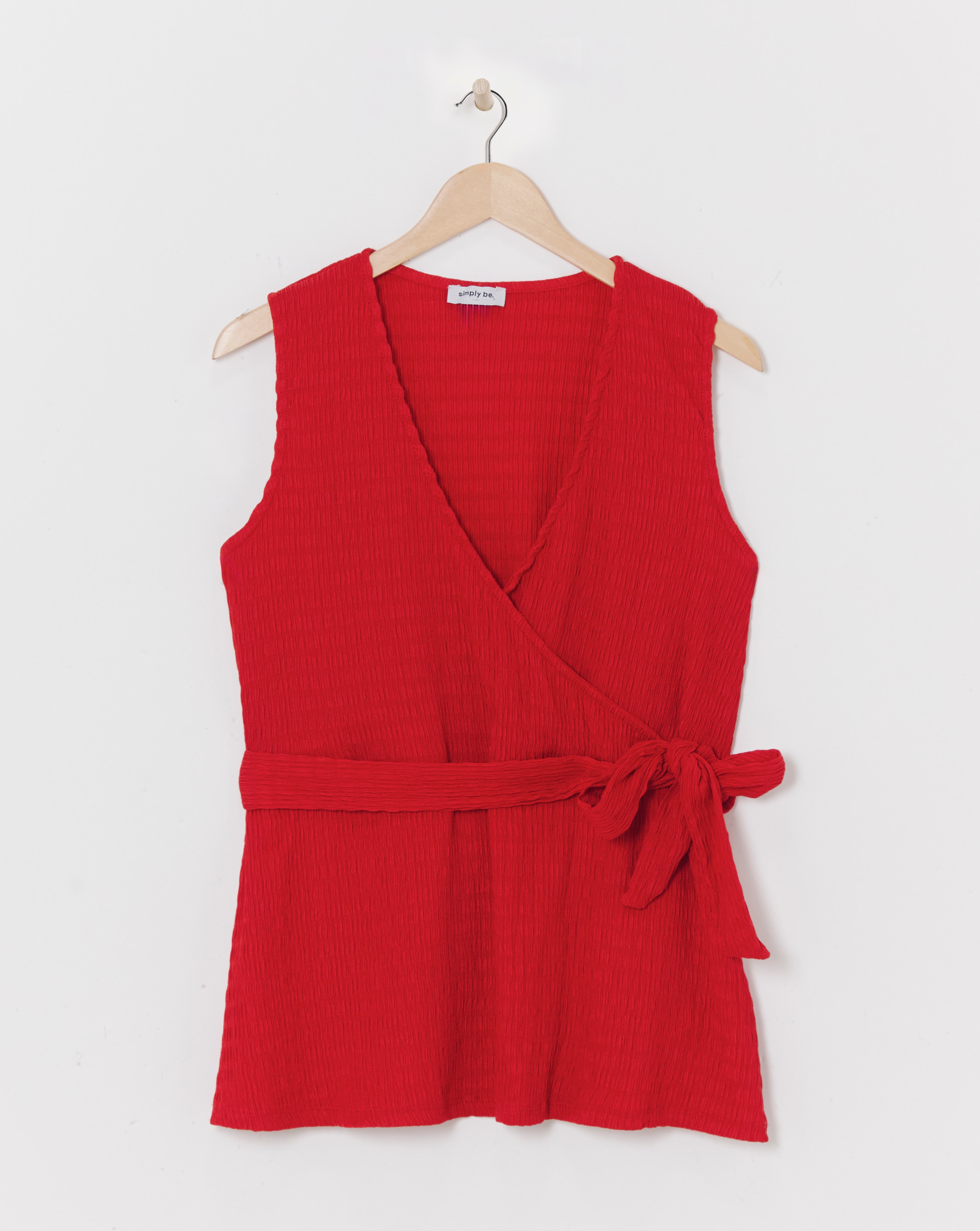 Simply Be Belted Wrap Top