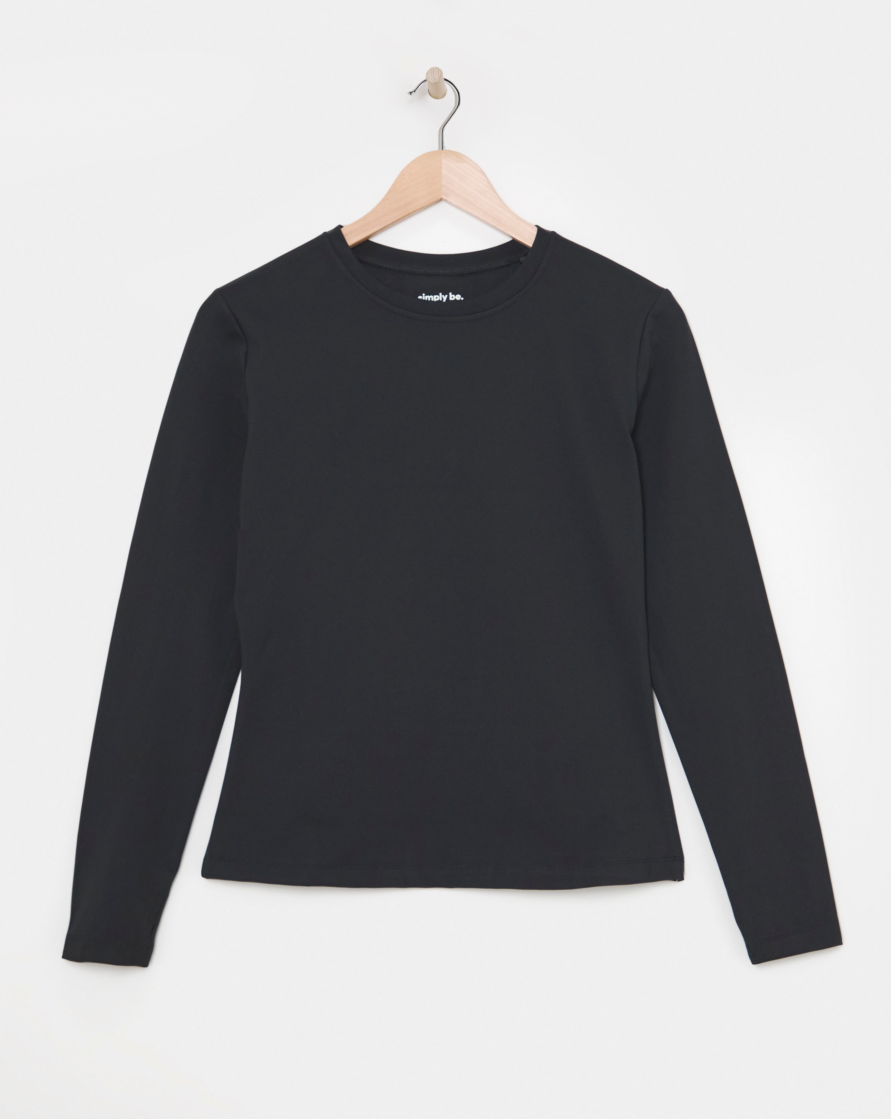 SB3 Black Long Sleeve Active Top