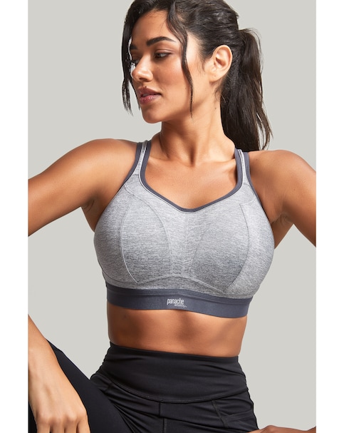 Panache Boundless Grey Marl Moulded Non Wired High Impact Sports Bra