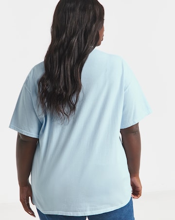 Simply Be Baby Blue Monet License T-Shirt