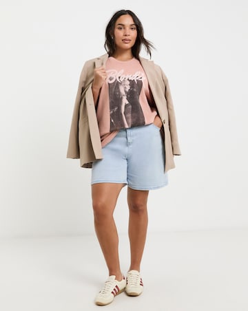 Simply Be Blush Pink Blondie License T-Shirt