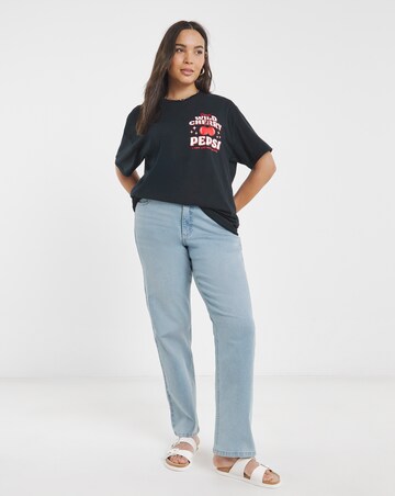 Simply Be Black Cherry Pepsi License T-Shirt