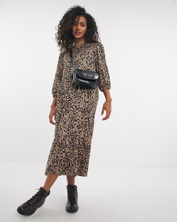 Animal Soft Touch Midi Smock Dress