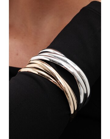Jon Richard Gold Interlock Bangles