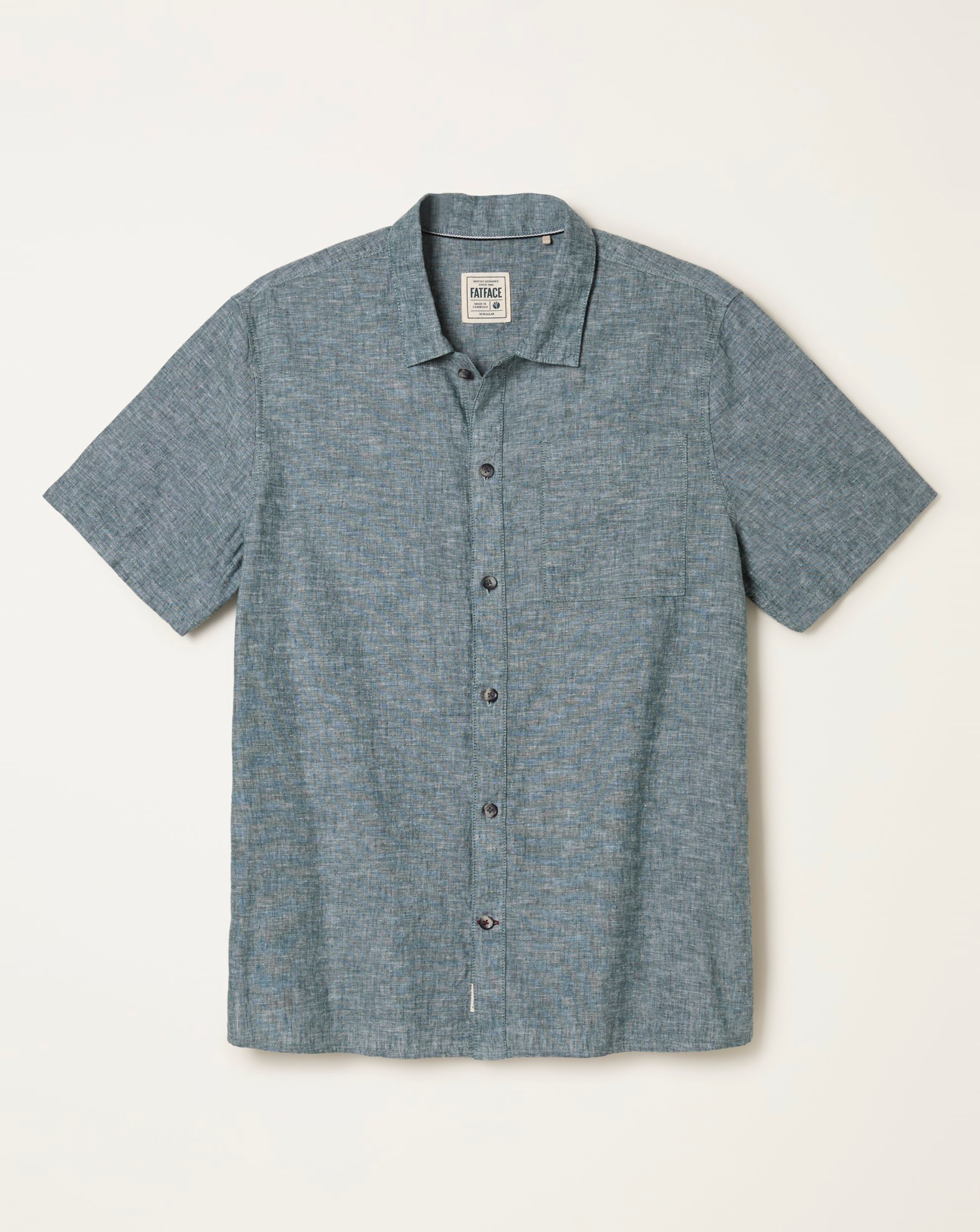 FatFace Bugle Resort Shirt - Jade