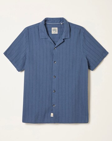 FatFace Bugle Stripe Shirt (Regular & Tall) - Dark Blue