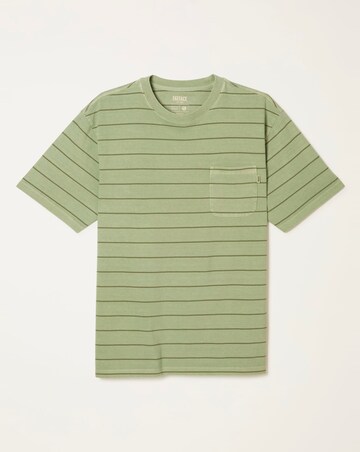 FatFace Compton Stripe T-Shirt (Regular & Tall) - Mint Green