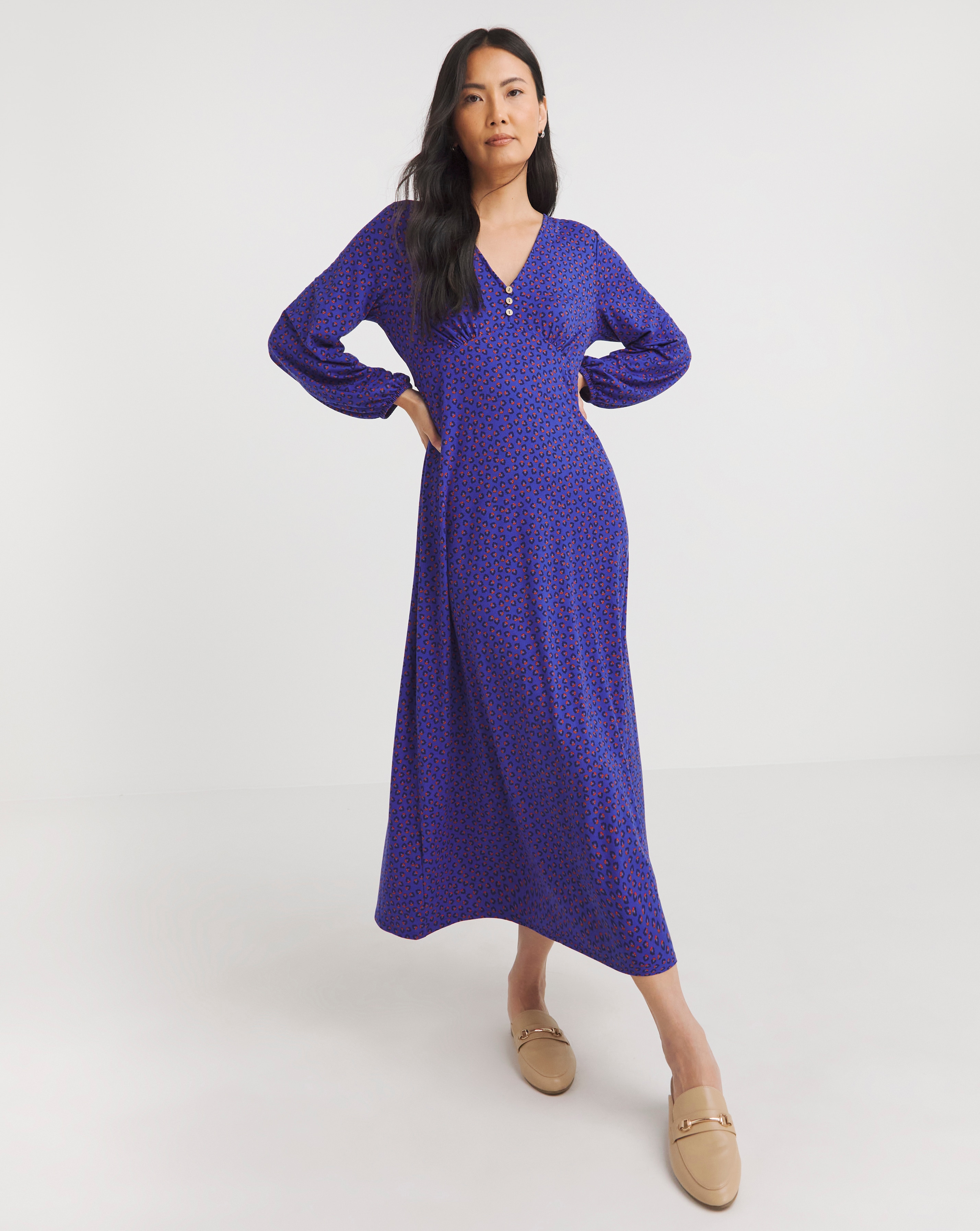 Julipa Button Front Midi Dress