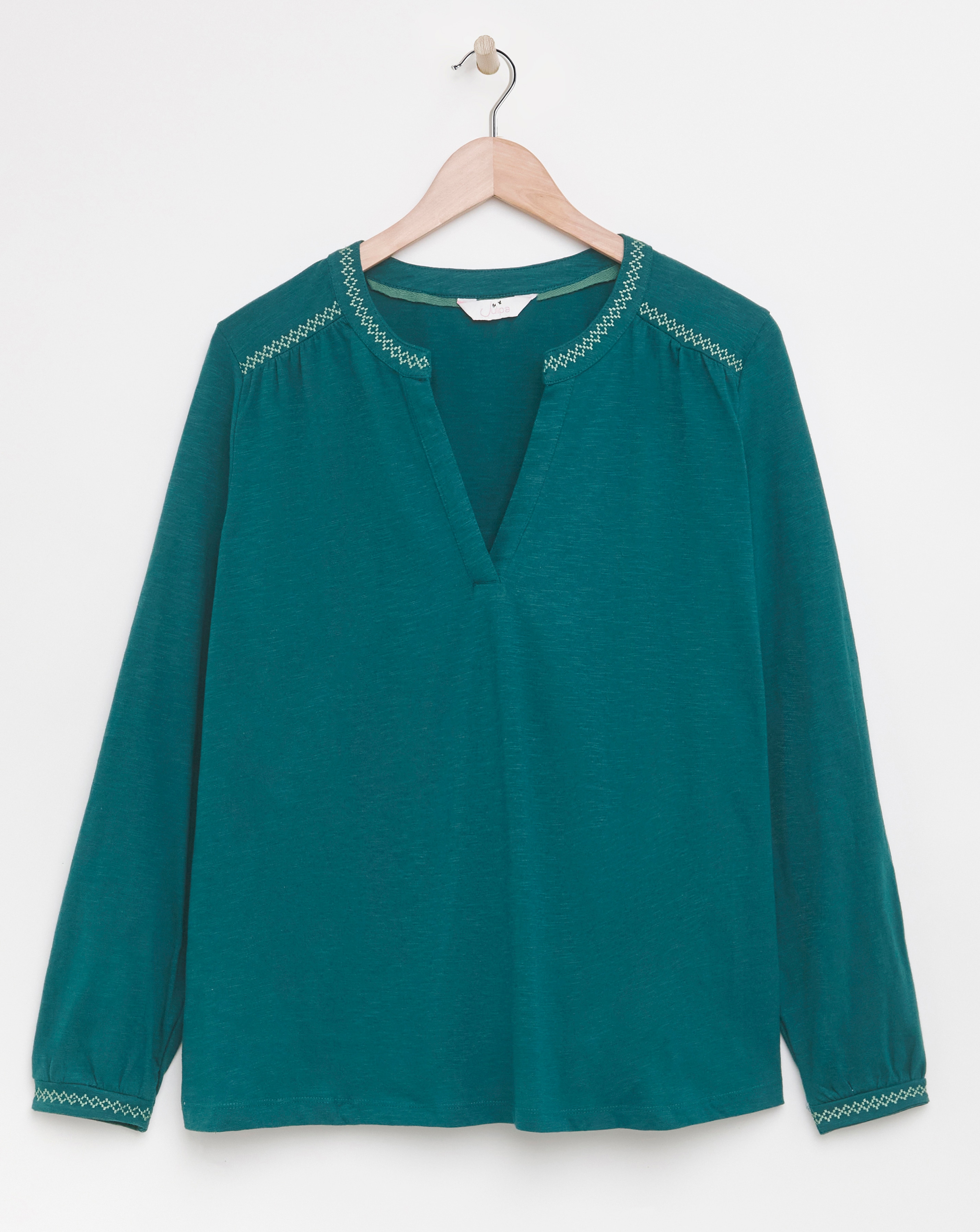 Julipa Embroidered Jersey Top