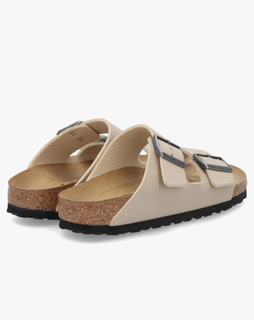 Birkenstock Arizona Birko-Flor Sandcastle Two Bar Mules Narrow Width