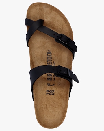 Birkenstock Mayari Black Birko-Flor Thong Sandals Narrow Fit