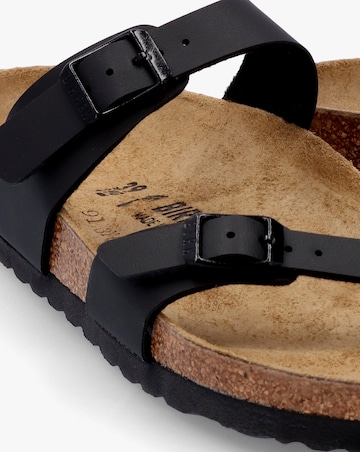 Birkenstock Mayari Black Birko-Flor Thong Sandals Narrow Fit