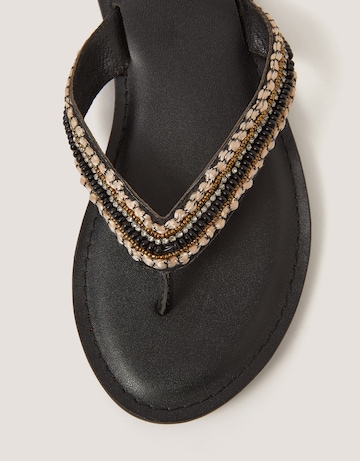 Monsoon Harper Beaded Leather Flip Flops