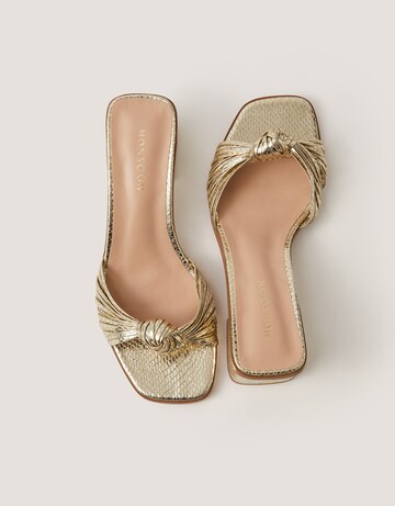 Monsoon Gwen Knot Metallic Mules