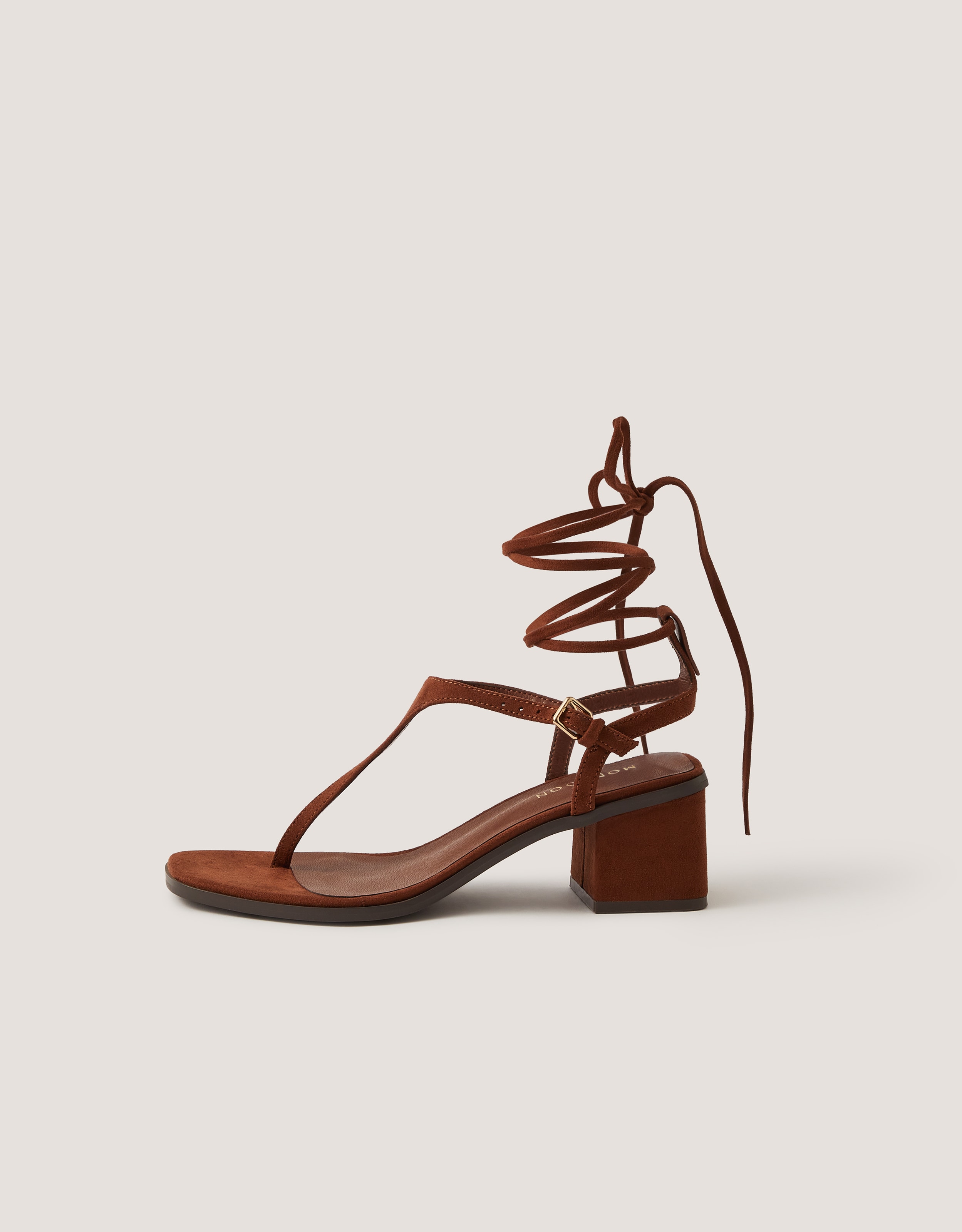New In - Monsoon Hatty Toe Post Tie Strap Heels
