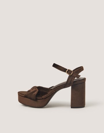 Monsoon Nola Twist Knot Platform Heels