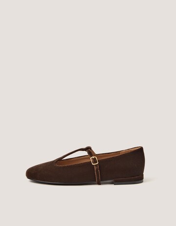 Monsoon Jesi Velvet Mary Jane Flats